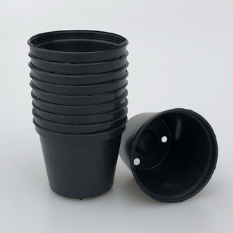 10 x black pots 6cm