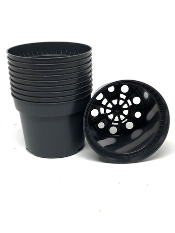 10 x black pots 10,5cm
